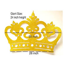 giant glitter crown wall decor eva