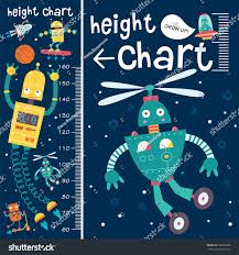 Kids Height Chart Vector Isolated Illustration Stock Vector