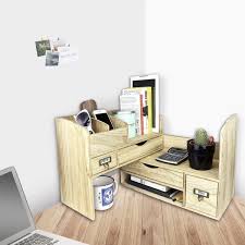 Buy office desks office desks and get the best deals at the lowest prices on ebay! Adjustable Wooden Desktop Organizer Office Supplies Storage Shelf Rack On Sale Overstock 20234626