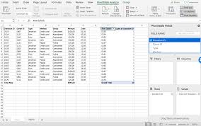how to use a pivot table in excel