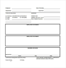 Employee Write Up Form 1 Employee Evaluation Form