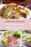 Are Pad Thai and pho noodles the same?