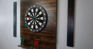 Dart Board Backboard With 2 Chalkboard