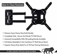 Juscliq Tv Wall Mount For 23 To 50 Inch
