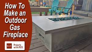 how to make an outdoor gas fireplace