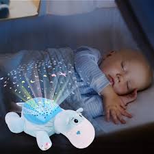 Stars Airplane Led Night Light Projector Baby Kids Sleep Music Learning Cute Toy