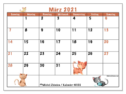 Laden sie die kalender mit feiertagen 2021 zum ausdrucken. Kalender 481ds Marz 2021 Zum Ausdrucken Michel Zbinden De