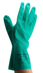 Ansell Sol Vex Nitrile Gloves Size 10 Green Chemical Resistant