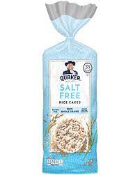 rice cakes salt free quaker oats