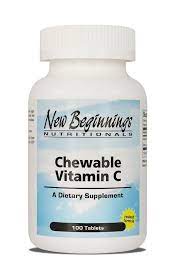 chewable vitamin c 100 tabs new