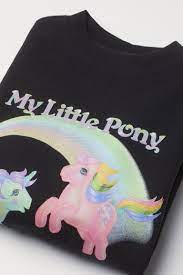 Find great deals on ebay for my little pony sweater. Oversized Printed Sweatshirt Black My Little Pony Ladies H M Gb