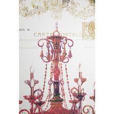 Red Candelabra And Chandelier Wall Art