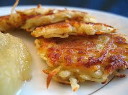 homemade latkes fried potato pancakes