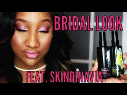 bridal makeup featuring skindinavia