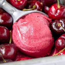 fresh cherry sorbet recipe with