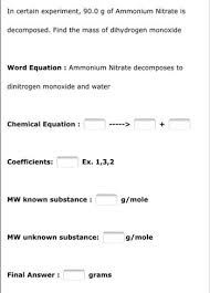 Answered In Certain Experiment 90 0 G