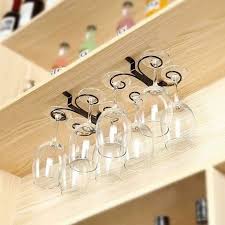 Metal Hanging Wine Glass Holder Under