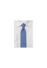 Straying away from the predictability of standard neckties that are crafted from cotton and linen fabrics, this woven knitted tie collection offers a level of texture that other neckties just can't match. Cornflower Blue Knitted Necktie Bows N Ties Com