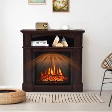 Electric Tv Stand Fireplace With Shelf