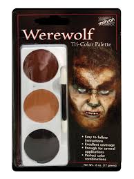 mehron tri colour palette werewolf