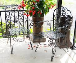 Iron Patio Chair Garden Set Vintage