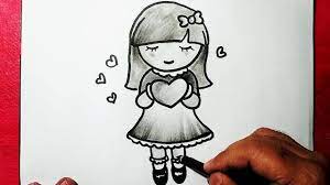 For example, simple pencil drawings of different animals are a great way to doodle and take your mind off of things, as well as create something beautiful. How To Draw A Cute Girl The Simple And Easy Ways Yzarts Youtube