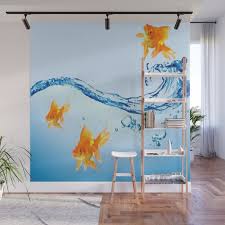 Goldfish Aquarium Water Art Wall Mural