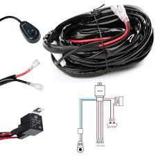 Led rear tail light wiring diagram 210 wiring diagram host. Led Light Bar Wiring Harness Kit 400w 12v 40a Fuse Relay On Off Waterproof Switch 2 Lead 3 Meter Universal For Off Road Atv Suv Jeep Truck Beautifulhalo Com