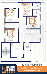 40 X 55 House Plan 4bhk 2200 Square Feet