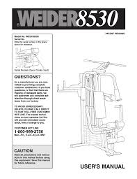 Weider Wesy8530 Users Manual Manualzz Com
