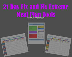 21 day fix meal plan tools get fit