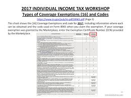2017 Individual Income Tax Workshop Ppt Download