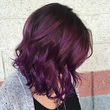 While it is considered a bit of an outlandish color, it is one of the few unnatural colors check out the transformation that kelly osbourne went through when she went from blonde to plum. 40 Versatile Ideas Of Purple Highlights For Blonde Brown And Red Hair Hair Styles Hair Color Plum Hair Color Purple