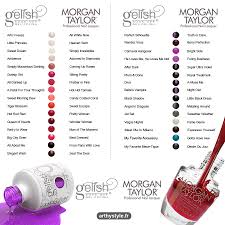 Nail Art Morgan Taylor Color Chart