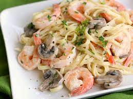 creamy shrimp pasta with mushrooms recipe