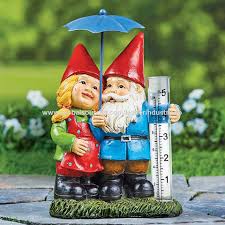 Bsci Factory Polyresin Gnome Couple