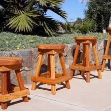 Backless Wooden Bar Stool Custom Made