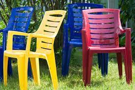 Spray Paint Plastic Chairs Furniture