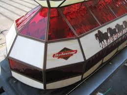 Vintage Budweiser Stain Glass Pool