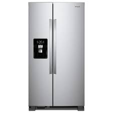Check spelling or type a new query. Whirlpool 24 5 Cu Ft Side By Side Refrigerator With Ice And Water Dispenser And Can Caddy Fingerprint Resistant Stainless Steel In The Side By Side Refrigerators Department At Lowes Com