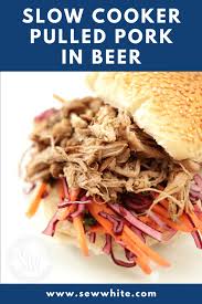 beer pulled pork slow cooker recipe