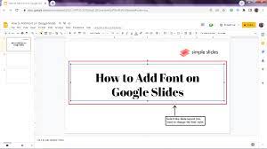 add fonts to google slides
