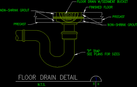 floor trap cad block free