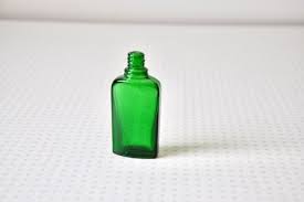 Vintage Antique Small Green Glass
