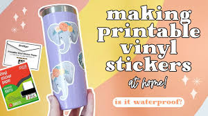 make printable vinyl stickers at home
