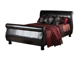 faux leather bed frame