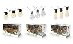touch of eco early edisons solar string lights