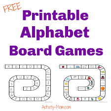 alphabet board game printable the