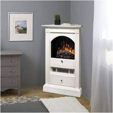 White Corner Fireplace Ideas
