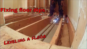 how to level a floor you